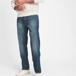 Gap mens straight fit jeans in dark wash